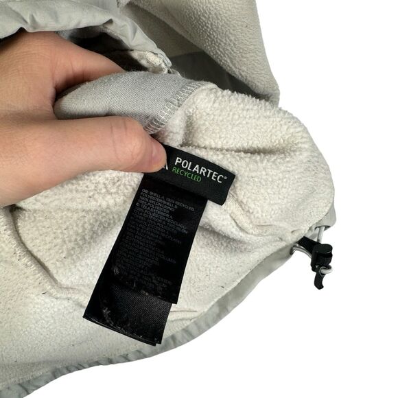 North Face ANLP White Denali Fleece Jacket Full Zip FLAW Womens Size Medium - Picture 7 of 11